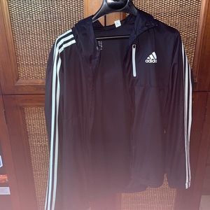 Adidas hoodie windbreaker jacket